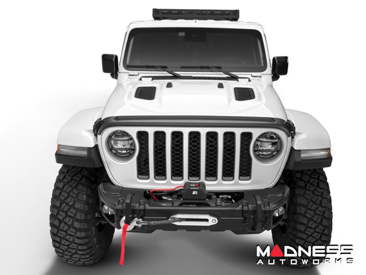 Jeep Wrangler JL Hood Shield - Aeroskin II - Low Profile - Black 